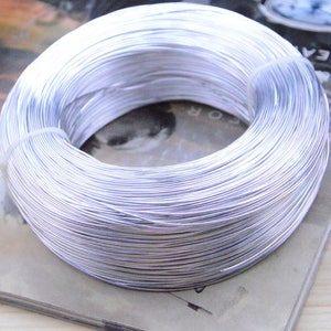 10m Silver aluminum wire, 20 Gauge(0.8mm) Anodized aluminum cord string thread, artistic wire handmade craft