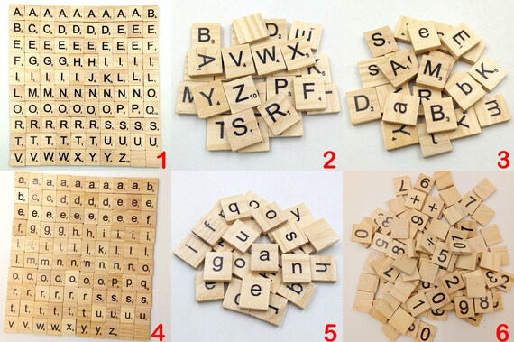 Lettres En Bois OIGWBPH - 200 Pièces Alphabet Majuscule Pour Bricolage