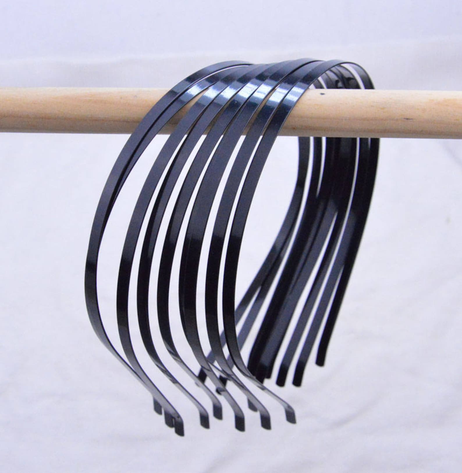 thin black hair band