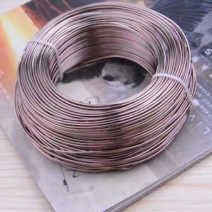 10m chocolate aluminum wire artistic wire, 1.5mm aluminum rope string thread