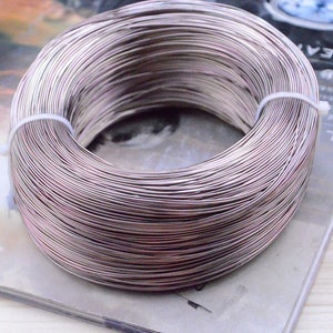 10m light coffee aluminum wire, 20 Gauge(0.8mm) aluminum cord string thread, artistic wire handmade craft