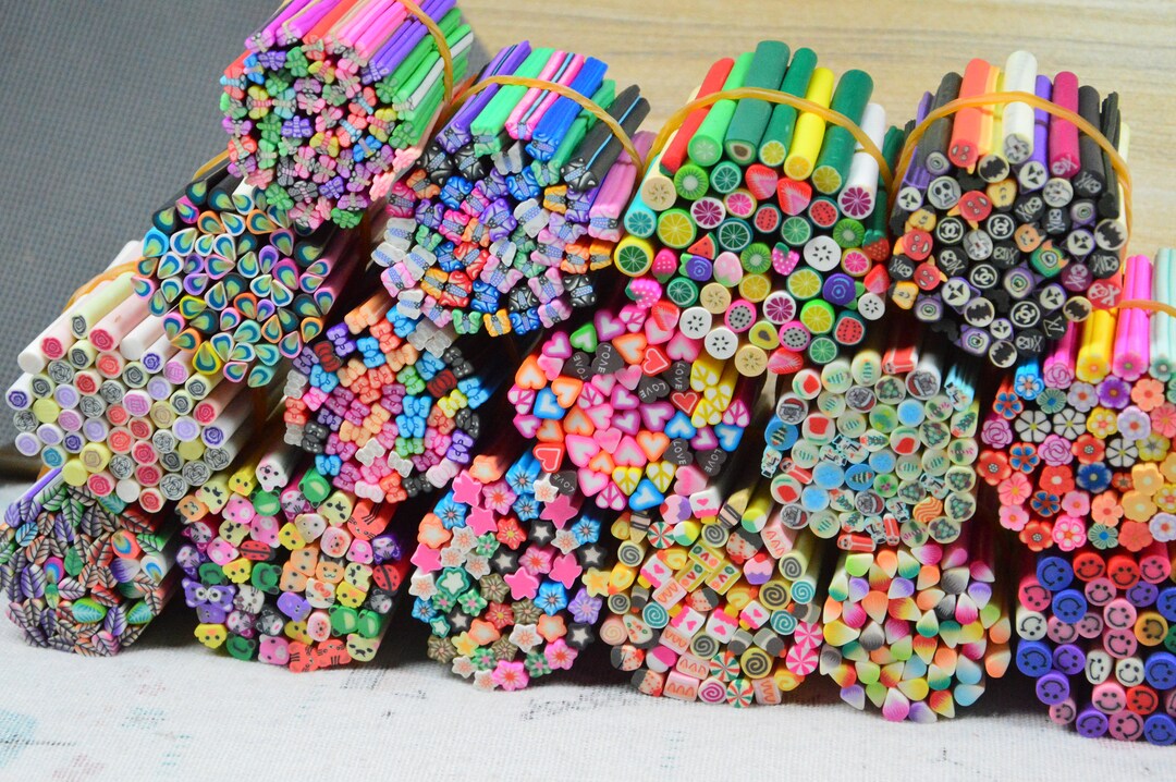 20pcs/50pcs Assorted Style Polymer Clay Canes, Polymer Clay Sticks