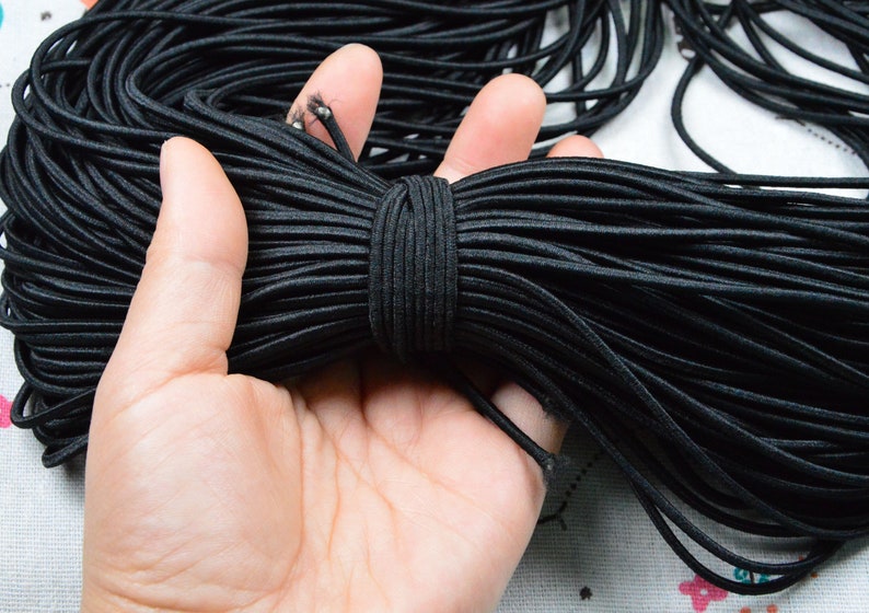 120 Yds Elastic Cord Round Elastic Rope Drawstring Making DIY Etsy