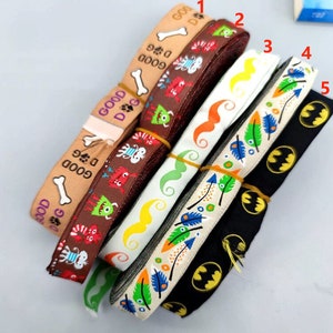 10ft Jacquard ribbon Cartoon Woven ribbon border Jacquard trim sewing craft 5/8&#39;&#39; wide choose your like