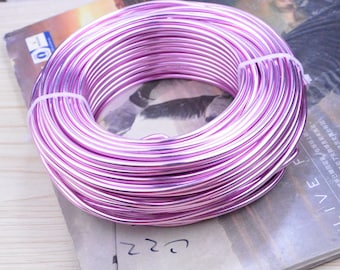 3.0mm purply aluminum wire, 10m aluminum thread string cord, artistic wire handmade materials