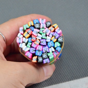5x50mm Assorted Butterfly style Polymer Clay Canes, 20pcs/50pcs Fimo polymer clay stick Butterfly stick
