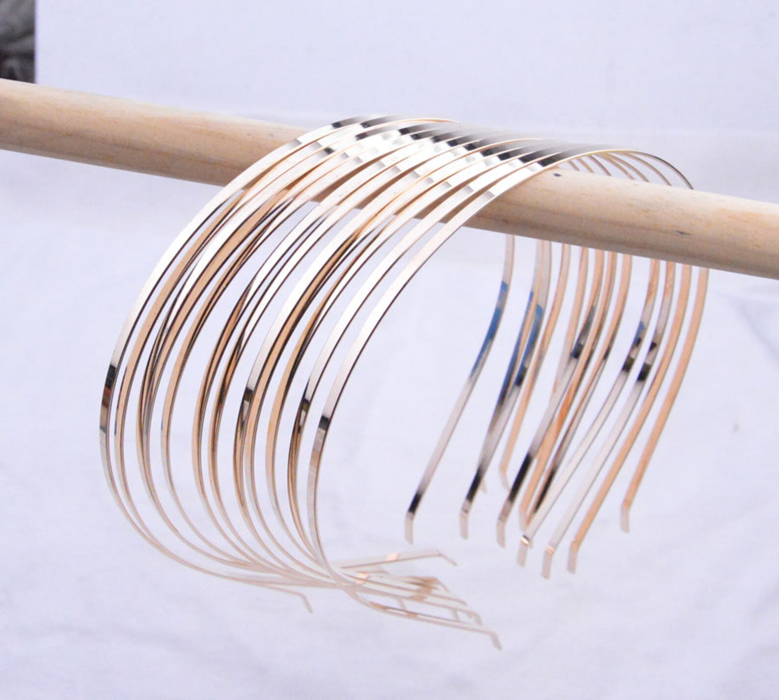 20 Headbands Metal Headband Plain Gold Headband Hair Hoop Etsy