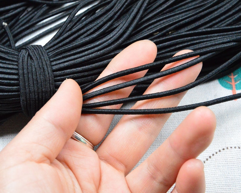 120 Yds Elastic Cord Round Elastic Rope Drawstring Making DIY Etsy