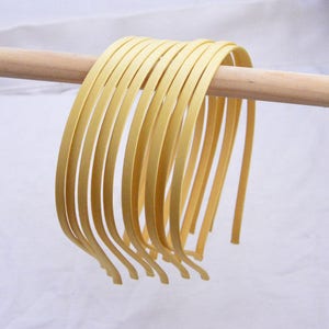 10pcs x 5mm Dandelion Satin headbands, satin covered metal headbands, satin hair bands Blanks headbands