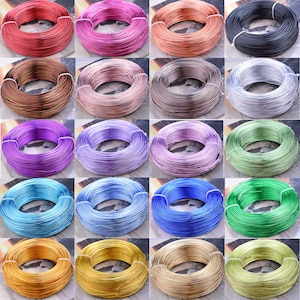 18 Gauge Wire, 1mm Thick Bright Blue Aluminum Craft Wire, 10m Roll, 32ft,  Colored Wire for Jewelry Making LC105 