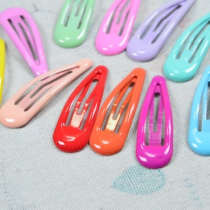 10pcs/20pcs Spring Child Toddler snap hair clips Metal barrettes, baby hair clips snap clips hair accessories, 12 colors, choose your color