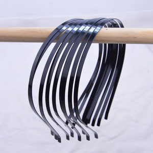 50 pcs Black metal headbands, plain headbands, metal hair band, Jewelry hair headbands 5mm