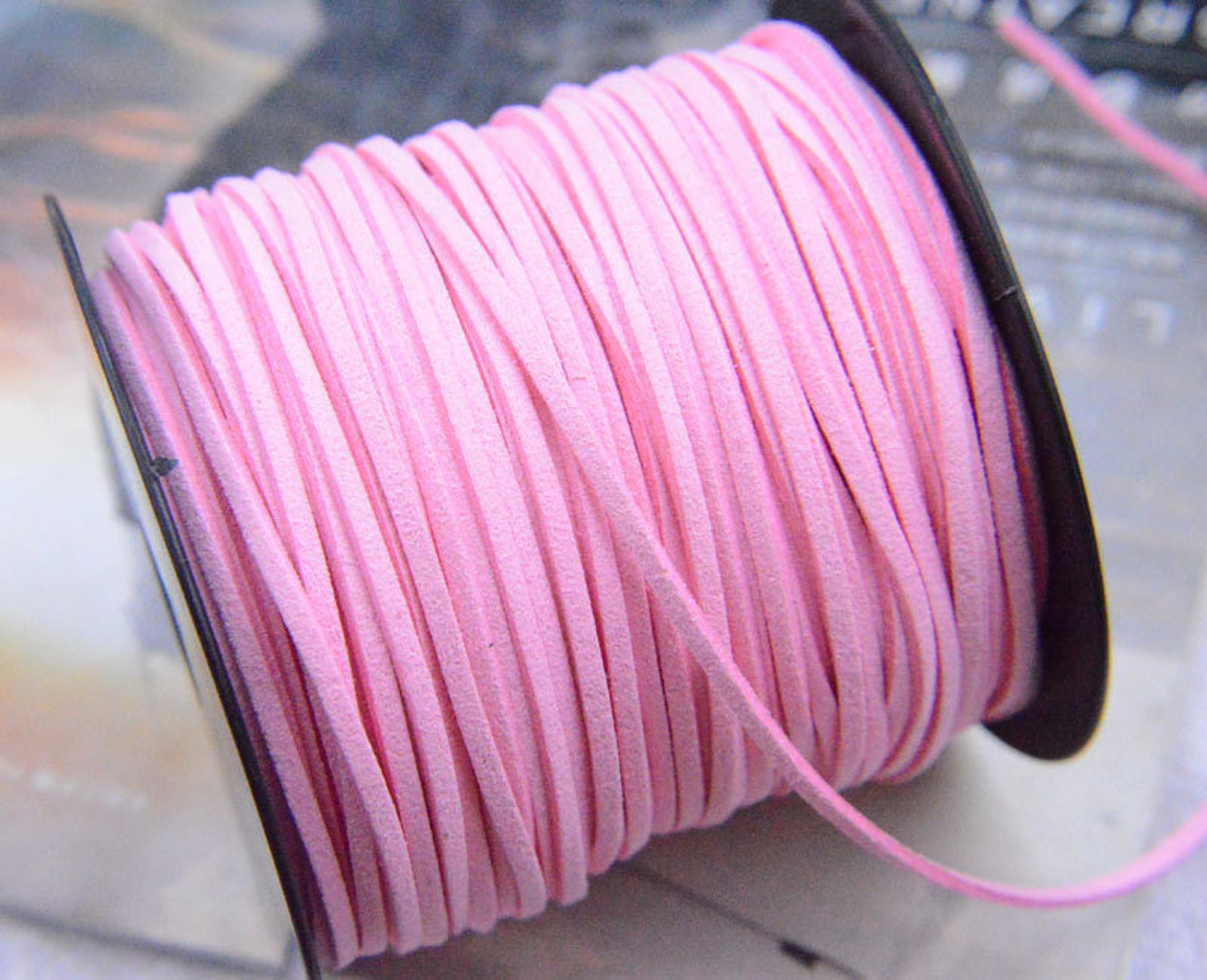 20 yds pink leather cord faux suede leather string Cord 2.5mm Etsy
