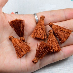 20pcs/50pcs Copper silk tassels, 1.0&#39;&#39; mini tassels