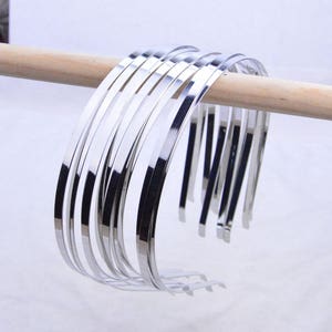 5mm silver metal headband, 50 pices Silver metal head bands, hair band hair hoop