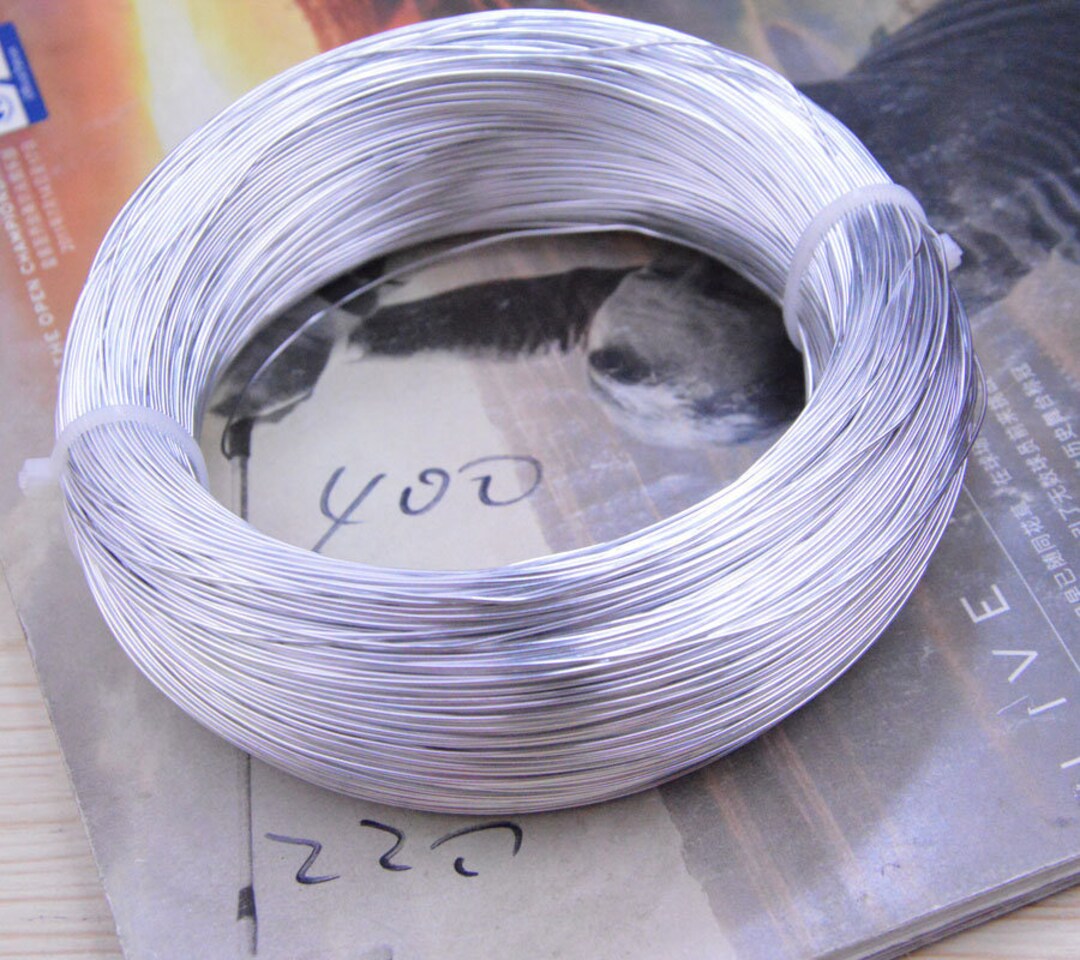 0.6mm Silver Aluminum Wire, 10m Anodized Aluminium String Cord ...