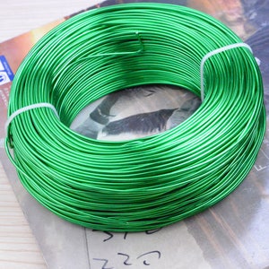 1.5mm Anodized aluminum wire, 10m green artistic aluminum string cord
