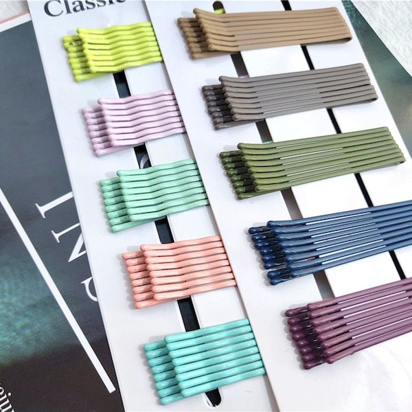 40 pcs/card Colorful bobby pins, baby hair pins bobby hair pins hair holder clips 6cm