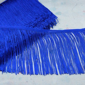 Hoge kwaliteit 15 cm brede koninklijke franje, kettinggestikte franje, polyester franje voor dansvoorstelling Broadway-carnavalkostuums