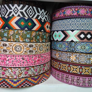 5 cm Breedte Diverse bloemen Jacquardlint Geometrische jacquardtape naaigarnituur geweven lint Jacquardsingelband Tas handvatten tas Gitaarband