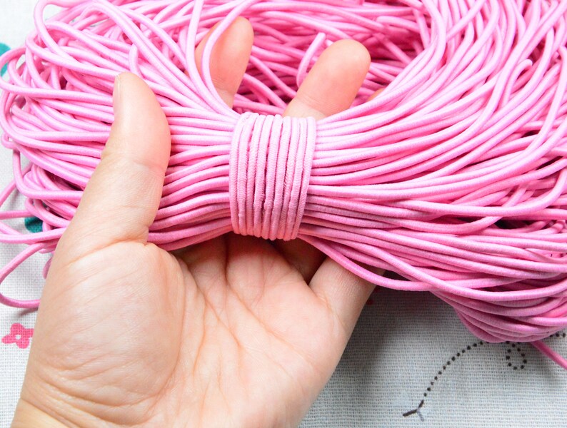 120 Yds Elastic Cord Round Elastic Rope Drawstring Making DIY Etsy