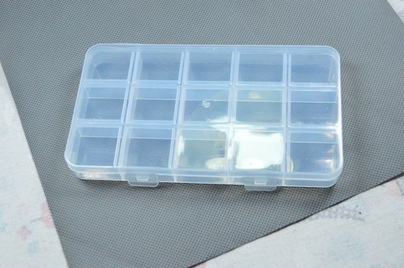 Clear Plastic Box With Unmovable 15 Grids, Jewelry Finding Divided Storage  Containers, Beads Organizer Box, Plastic Case Holder -  Canada
