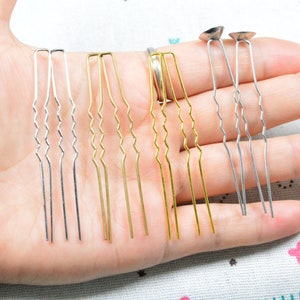 50 pcs/100 pcs metal hair pins, U shape metal pin hair clips