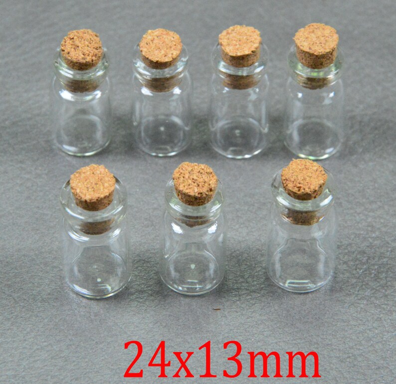50 pcs small glass bottles, tiny glass vial, mini glass bottles