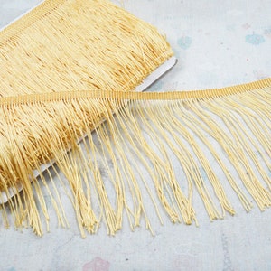 Gold Polyester fringe trim 6&#39;&#39;(15cm) wide fringe sewing trims by the yard