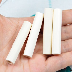20pcs Unfinished wooden tubes, round wood tubes 10x50mm