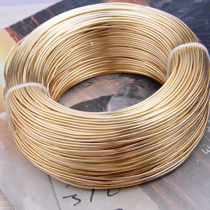 1.5mm aluminum wire, 10m champagne aluminum wire Anodized aluminum string cord, artistic aluminum wire, craft wire