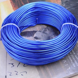 2.5mm dark blue aluminum wire, 10m aluminum thread string cord, artistic wire