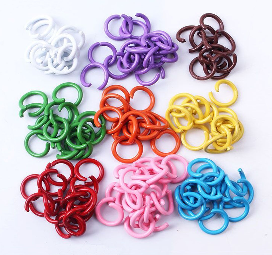 10mm Jump Rings, Assorted Color Open Jumprings, Metal Circle Jump Rings ...