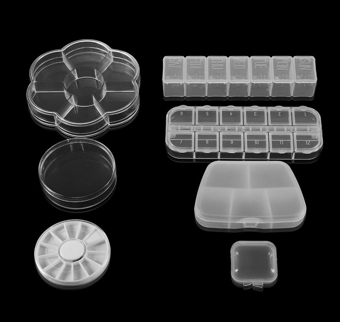 Assorted Plastic Box, Clear Plastic Box Plastic Container, Jewelry Bead