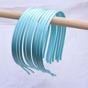 10pcs x 5mm metal headbands, satin covered metal headbands, Tropic satin headbands