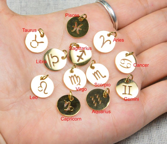 1 Full Set-12pcs Zodiac Charms, Astrological Zodiac Signs, Zodiac