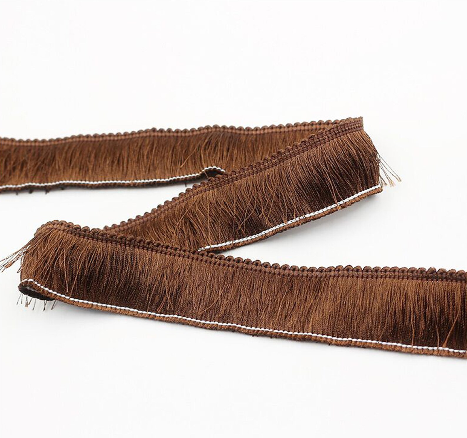 10ft 1.1'' Wide Silk Fringe Trim Thick Silky Brush Etsy
