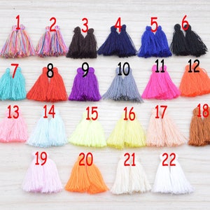 50pcs Cotton tassels, 1&#39;&#39; mini tassels, wholesale tassel charms for DIY Craft