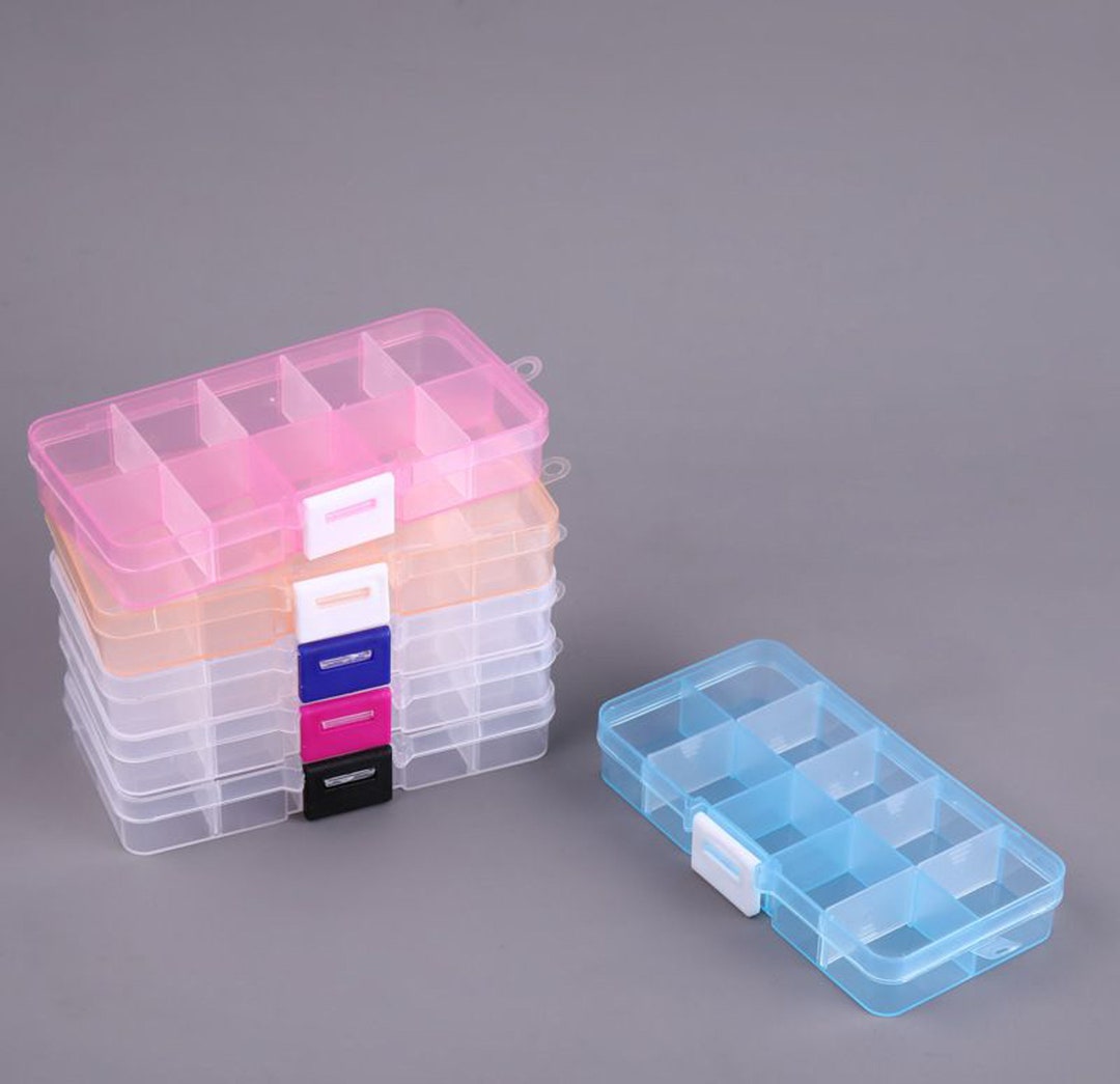 6 Detachable Compartments Clear Plastic Divided Storage Box for Screws -  China Clear Storage Box and Plastic Jewelry Box price