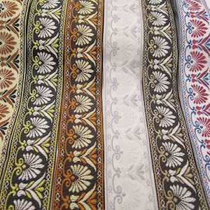 33 mm Breite Vintage-Blumen-Jacquard-Bandbesatz, bestickte Stoffbordüre, Jacquard-Besatz, Jacquardband, Nähen, Basteln