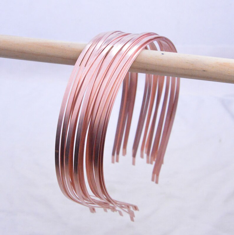 3mm Metal Headband 50 Copper Plated Metal Hair Band Etsy