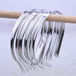 3mm silver metal headband, 50 pcs Metal hair bands