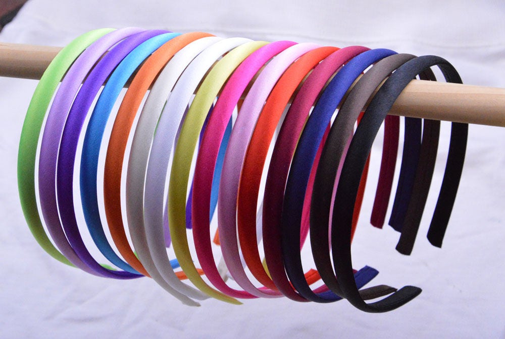 10mm Satin Headbands Blanks Headbands Hair Hoop Hair Bands Etsy