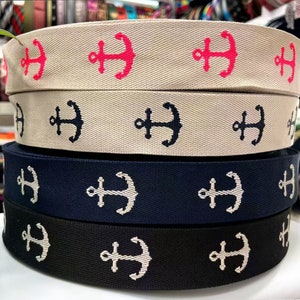 5 cm Breite Nautische Stil Jacquard Zierband, Anker Thema gewebtes Band für Gurtband Taschengurt, Taschengriff Handtasche Gurtband Lieferung