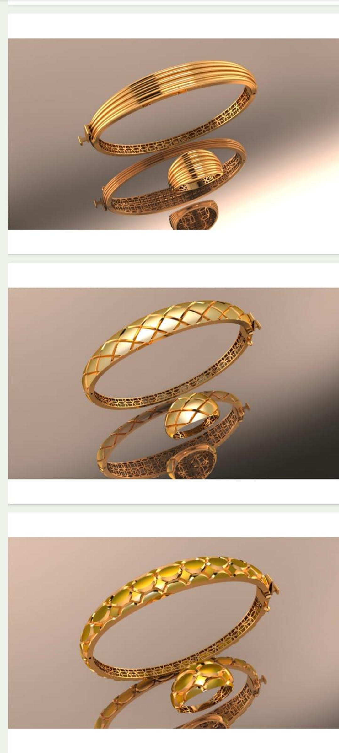 3D Bracelet Bangle STL File Set – Jewelry CAD Design, 3D Printing ...