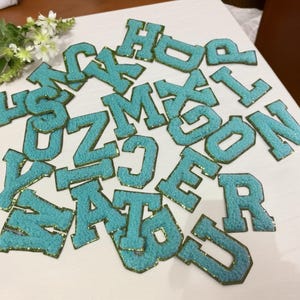 Patch de letra em chenille, Patch de letra em chenille para passar a ferro, Patch de letra, Patch de letra com nome faça você mesmo, Patch de letra adesivo