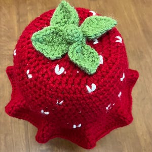 Strawberry Crochet Bucket Hat