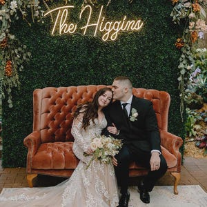 Custom Wedding Neon Sign, Battery Operated Upgrade Available | Wedding Neon Sign for Reception | LED Acrylic Sign with Free Dimmer