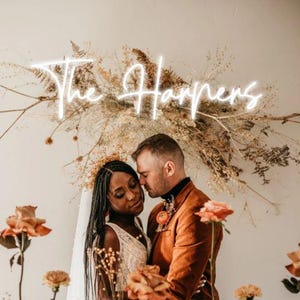 Personalisiertes Neon-Hochzeitsschild, Wanddekoration, Neon-Namensschild, Hochzeitsdekoration, Neonschild, individuelle Verlobungsdekoration, Hochzeitsschilder, personalisierte Geschenke