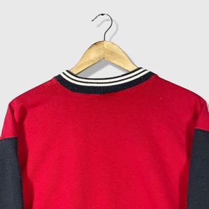 Nike Crewneck Sweatshirt Herr M Röd Vintage Basketball Sportswear Broderad bild 6